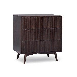 espresso modern dresser Johnshaven Espresso and Brown 9 Drawer Dresser and Mirror