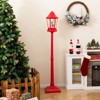 Tangkula 5.3 Ft Musical Christmas Street Lamp w/ 8 Tunes 60 LED Lights Mute Mode - 2 of 4