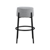 Meridian Furniture,Avalon Grey Boucle Fabric Bar Stool - 2 of 4