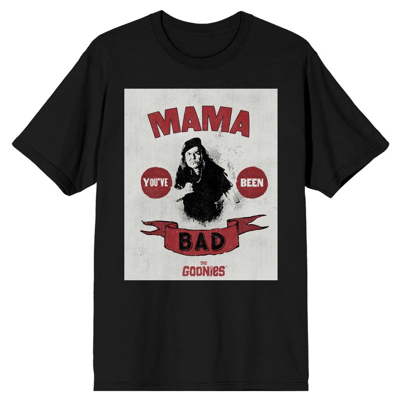 Goonies Mama You've Been Bad Men's Black T-shirt, 1 of 2