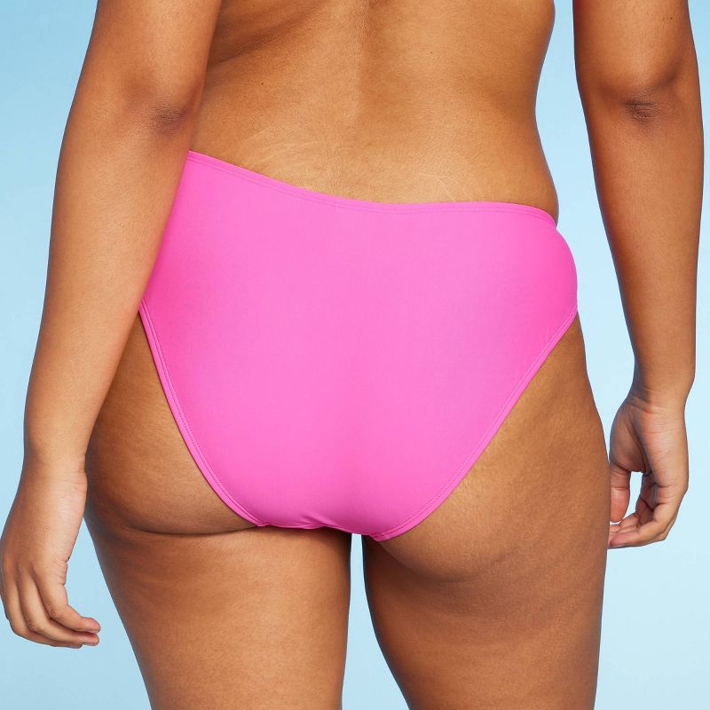 Women's Low-Rise High Leg Cheeky Bikini Bottom - Wild Fable™, 6 of 13