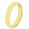 Black Bow Jewelry 14k Yellow Gold Plated Sterling Silver Stackable Polished 4.5mm Band - 3 of 4