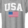 Women's - Instant Message - USA Flag Short Sleeve Graphic T-Shirt - 2 of 4
