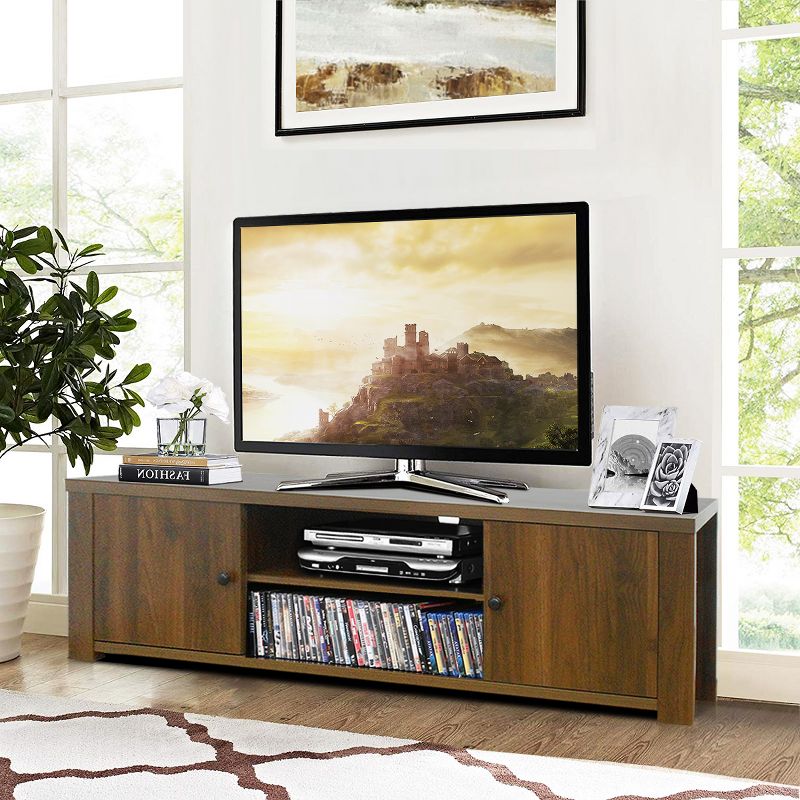 Costway TV Stand for TV's Up to 65''  w/Storage Cabinets & Shelves, 4 of 11