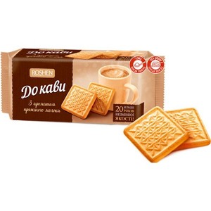 Roshen Milk Flavor Biscuits Baked - Perfect Pairing for Your Coffee Moments - 1 of 1