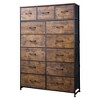 Tall Dresser with 13 Drawers, Fabric Storage Organizer Chest for Bedroom, Sturdy Steel Frame with Wood Top - 2 of 4