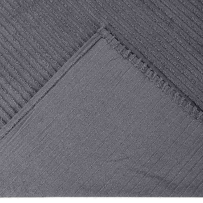 Gray Queen Cotton Chenille Tufted Bedspread Set with Shams
