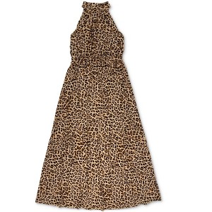 I.N.C International Concepts Womens Cheetah Print Maxi Dress, Brown, Medium - 1 of 1