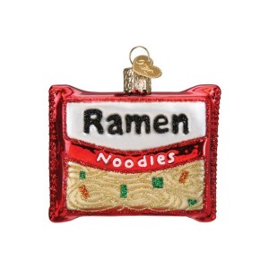 Old World Christmas Blown Glass Ornament for Christmas Tree, Ramen Noodles - 1 of 4
