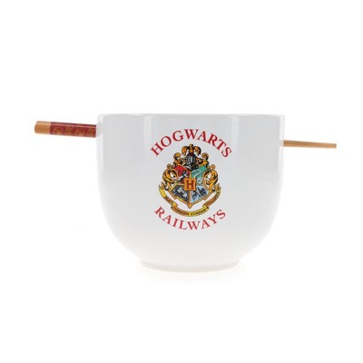Harry Potter Hogwarts Railways Ceramic Ramen Bowl with Chopsticks