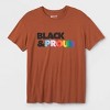Pride Adult Black and Proud Short Sleeve T-Shirt - Brown - image 2 of 3