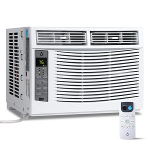 6,000 BTU Window Air Conditioner,Energy-Efficient Window AC Units Cools Up to 250 Sq. Ultra Quiet, Remote Control,for Office, Bedroom, Kitchen - 1 of 4