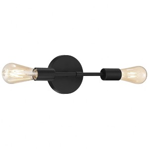 Access Lighting Iconic 2 - Light Wall Light in  Matte Black - 1 of 3