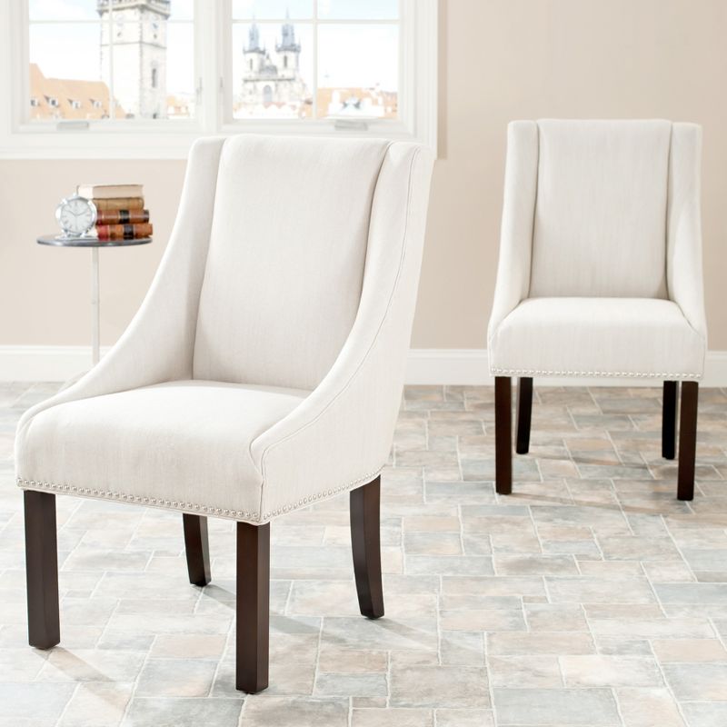 Gretchen 20"H Side Chair (Set of 2) with Nail Heads  - Safavieh, 2 of 6