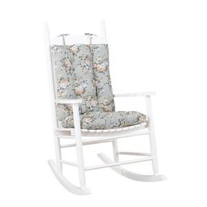 Ellis Bella Rose Stylish Medium Scale Printed Floral Pattern Ties to Secure Rocker Set 18"x24" Mist - 1 of 4