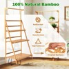Tangkula 3 Tier Hanging Plant Stand w/ Height Adjustable Hanger Rod Folding Flower Shelf - 3 of 4