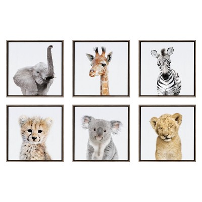 Safari animal best sale wall art