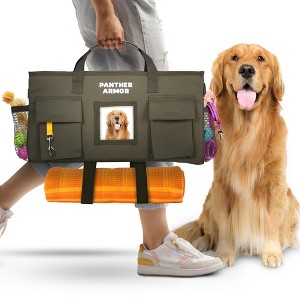 Panther Armor Dog Travel Bag- Hanging Dog Organizer ,  Dog Food & Treat Container for Travel Accessories - 1 of 4
