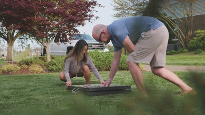 Patriotic LED 2x3 Cornhole Set with Bean Bags