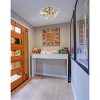 Elegant Lighting Vera 19 inch crystal starburst wall sconce in gold - 2 of 4