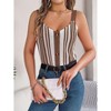 Clearlove Womens Vest Top Knit V Neck Sleeveless Button Down Vintage Casual Streetwear Summer Slim Fit Tank Tops - 3 of 3