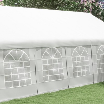White Heavy Duty Outdoor Party Tent with Removable Sidewalls