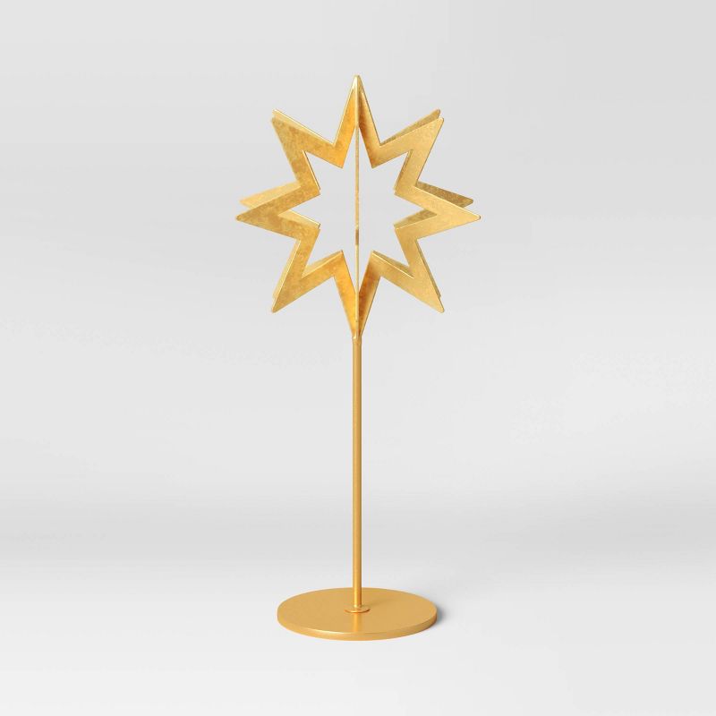 Tall Starburst Decorative Figurine Brass - Threshold&#8482;, 3 of 4