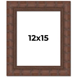 PosterPalooza | 12x15 Wide Bamboo Picture Frame, UV Acrylic, 4 Finishes - Brown, Black, Silver, and Natural - 1 of 4
