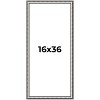 PosterPalooza | Panoramic Slim Profile Silver Frame - UV Acrylic, Foam Board Backing, Hanging Hardware - 2 of 4