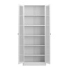 NicBex Modern Freestanding Kitchen Pantry Cabinet, Adjustable Storage with 4 Shelves, Heavy Duty Metal Cupboard for Dining/Living Room - 4 of 4