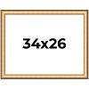 PosterPalooza | Traditional Gold Picture Frame - UV Acrylic, Backing Board, Hanging Hardware Included - 2 of 4