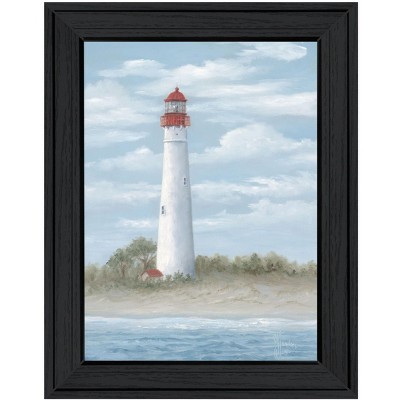 HomeRoots Cape May Light Black Framed Print Wall Art