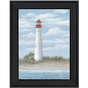 HomeRoots Cape May Light Black Framed Print Wall Art - 1 of 4