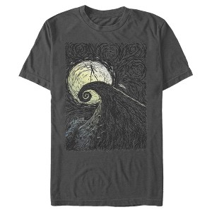 Men's The Nightmare Before Christmas Jack Skellington Spiral Hill Painting T-Shirt - 1 of 4