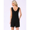 INSPIRE CHIC Women's Cotton Soft Sleeveless Tank Top with Shorts Pajama Set - 4 of 4