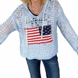 Women's Style And America Crochet Sweater - POL - 1 of 3