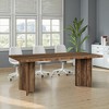 Lirago Kitchen Table with Large Tabletop Seats 4-6 Made of Engineered Wood for Dining Room/Office 31.5"D x 62.99"W x29.53"H Dark Brown - 4 of 4