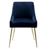 WestinTrends Upholstered Performance Velvet Accent Chair With Metal Leg - 4 of 4