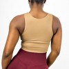 Anna-Kaci Active Women's High Neck Seamless Crop Tank Top with Wide Straps and Stretch Compression Fit - 2 of 4