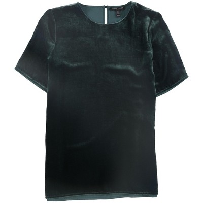 Eileen Fisher Womens Velvet Pullover Blouse