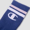Champion Girls' 3pk Crew Socks - 4 of 4