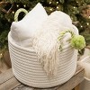 Colonial Mills Candy Cane Basket - Green 16"x16"x10" - 3 of 4