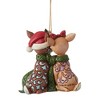 Jim Shore 3.0 Inch Rudolph & Clarice Ornament Traditions Red-Nosed Reindeer Tree Ornaments - 2 of 3