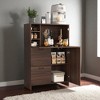 Foldable Desk Cabinet with Storage Drawers & Shelves, Computer Writing Table, Space Saving Home Office Organizer for Bedroom, Dorm - 2 of 4
