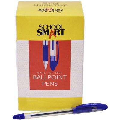 School Smart Blue Ballpoint Pen, pk of 48