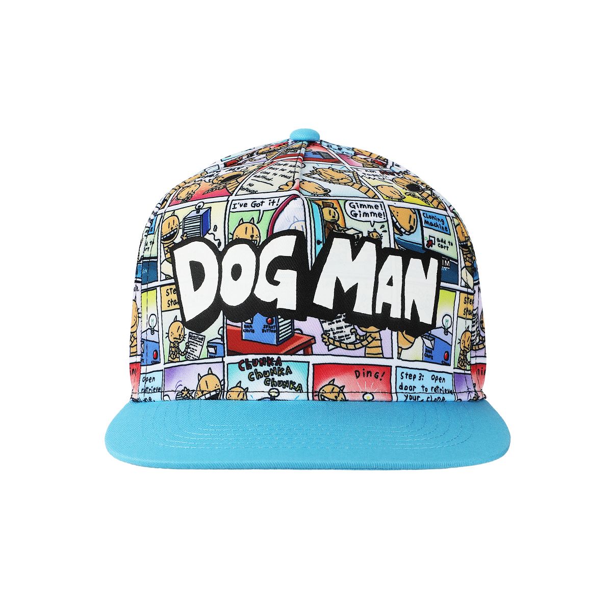 Dog Man Comic Panels Youth Snapback Hat - thumbnail 2