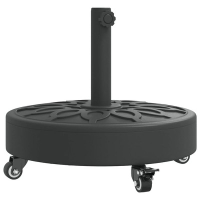 vidaXL Parasol Base Black Polyethene and Concrete Large