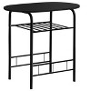 NicBex 3-Piece Storage Oval Dining Table Set & Backrest Chairs for Kitchen,Dining Room,Restaurant,Modern Dinette Set with Metal Frame - 4 of 4