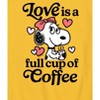 Boys' - Peanuts - Love Is A Full Cup Of Coffee Short Sleeve Graphic T-Shirt - 2 of 4