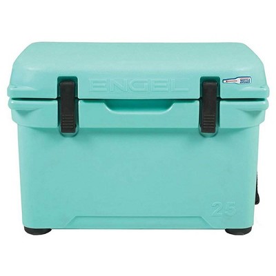 Engel 25 High Performance 5.28 Gallon 24 Can Roto Molded Ice Cooler, Sea Foam